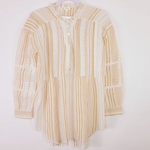 Eze Sur Mer Anthropologie Tunic Top Sz Small